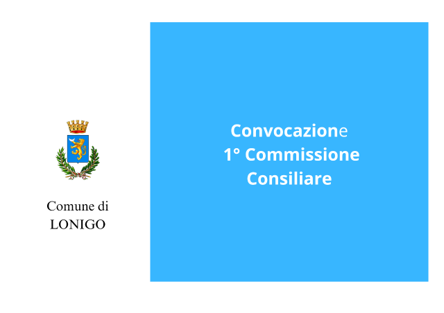 Convocazione riunione Prima Commissione Consiliare Permanente
